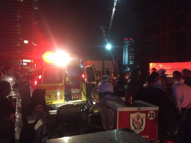 פצוע אנוש בתאונת עבודה שנייה באתר "מגדל הכשרת היישוב" בבני ברק